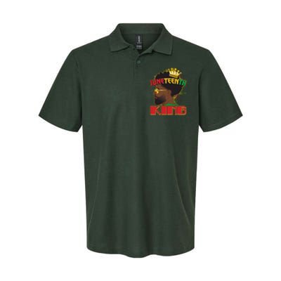 Juneteenth King Black African American Man Afro Softstyle Adult Sport Polo