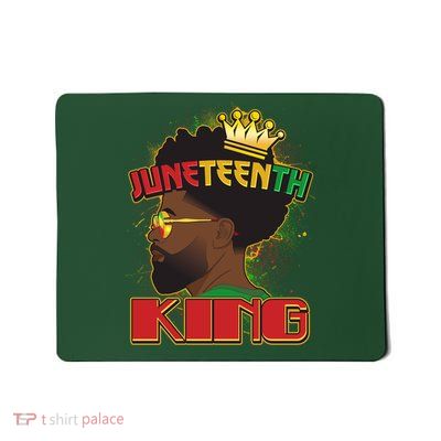 Juneteenth King Black African American Man Afro Mousepad