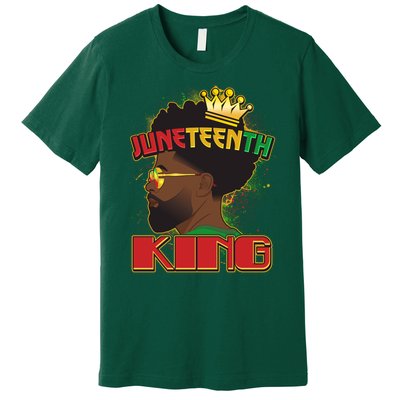 Juneteenth King Black African American Man Afro Premium T-Shirt