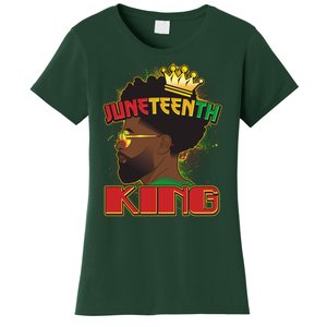 Juneteenth King Black African American Man Afro Women's T-Shirt