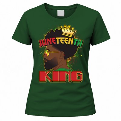 Juneteenth King Black African American Man Afro Women's T-Shirt