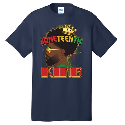 Juneteenth King Black African American Man Afro Tall T-Shirt