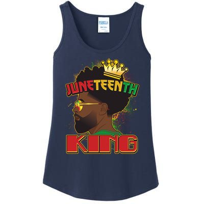 Juneteenth King Black African American Man Afro Ladies Essential Tank