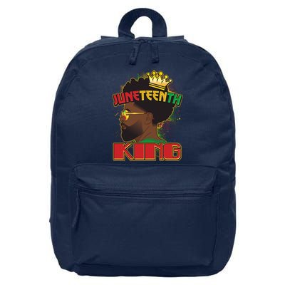 Juneteenth King Black African American Man Afro 16 in Basic Backpack