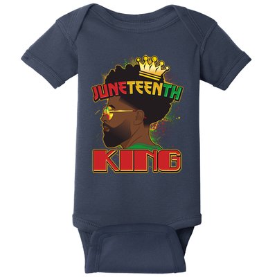 Juneteenth King Black African American Man Afro Baby Bodysuit