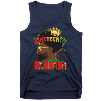 Juneteenth King Black African American Man Afro Tank Top