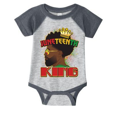 Juneteenth King Black African American Man Afro Infant Baby Jersey Bodysuit