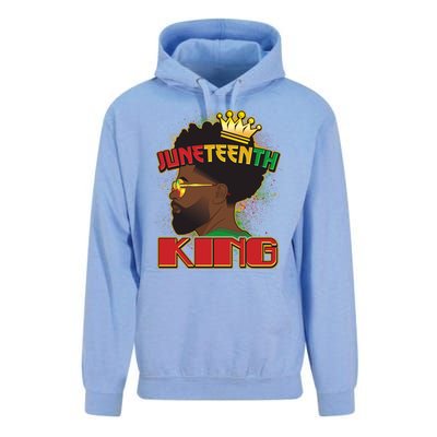 Juneteenth King Black African American Man Afro Unisex Surf Hoodie