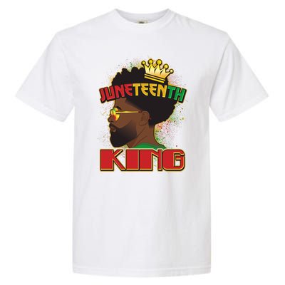 Juneteenth King Black African American Man Afro Garment-Dyed Heavyweight T-Shirt