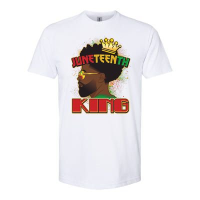 Juneteenth King Black African American Man Afro Softstyle CVC T-Shirt