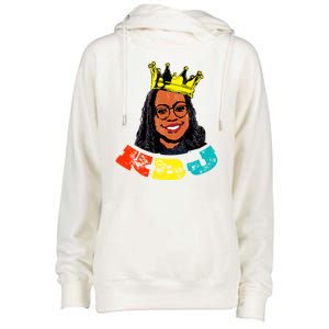 Judge Ketanji Brown Jackson Black Girl Magic Supreme Court Womens Funnel Neck Pullover Hood