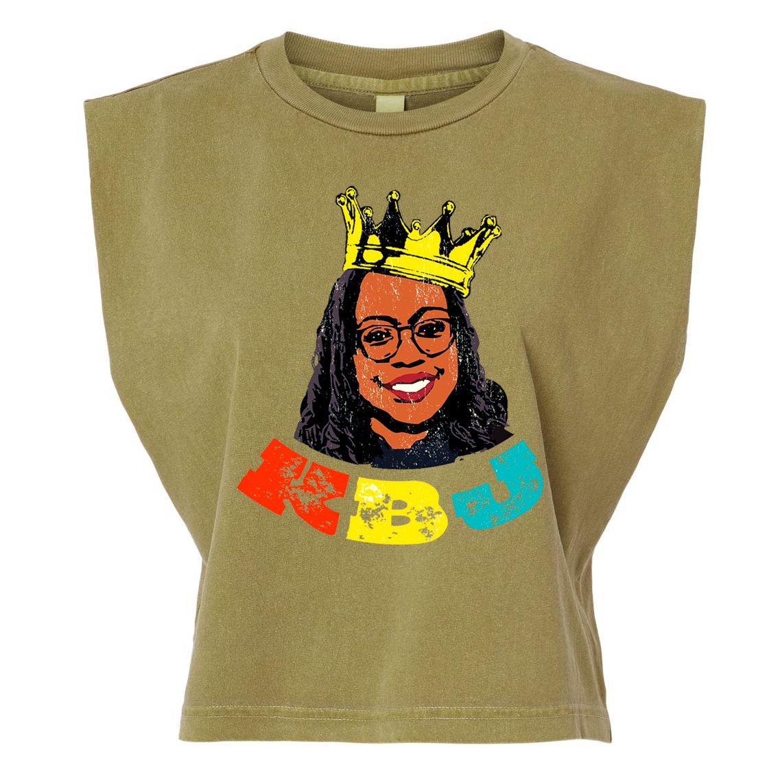 Judge Ketanji Brown Jackson Black Girl Magic Supreme Court Garment-Dyed Women's Muscle Tee