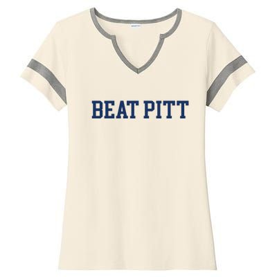 Jonathan Kimble Beat Pitt Ladies Halftime Notch Neck Tee