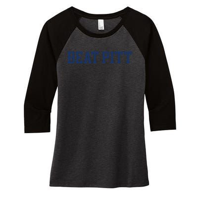 Jonathan Kimble Beat Pitt Women's Tri-Blend 3/4-Sleeve Raglan Shirt