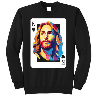 Jesus King Card Christian Sweatshirt