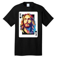 Jesus King Card Christian Tall T-Shirt