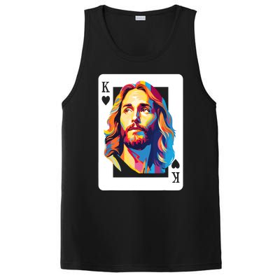 Jesus King Card Christian PosiCharge Competitor Tank