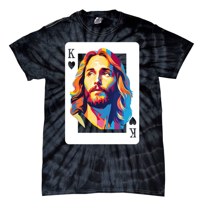 Jesus King Card Christian Tie-Dye T-Shirt