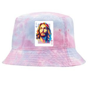 Jesus King Card Christian Tie-Dyed Bucket Hat