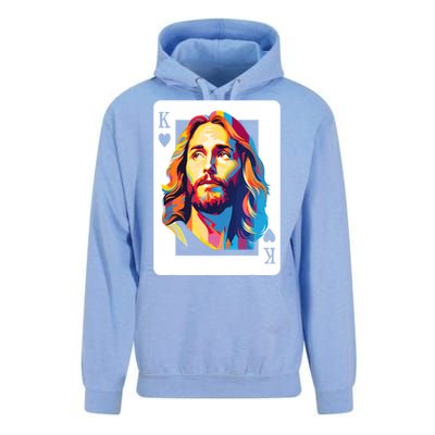 Jesus King Card Christian Unisex Surf Hoodie