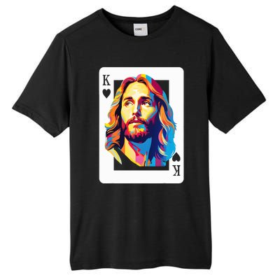 Jesus King Card Christian Tall Fusion ChromaSoft Performance T-Shirt