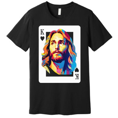 Jesus King Card Christian Premium T-Shirt