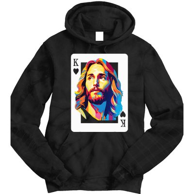 Jesus King Card Christian Tie Dye Hoodie