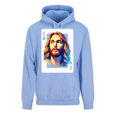 Jesus King Card Christian Unisex Surf Hoodie