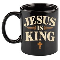 Jesus King Christian Best Godson Ever 11oz C Handle Ceramic Mug