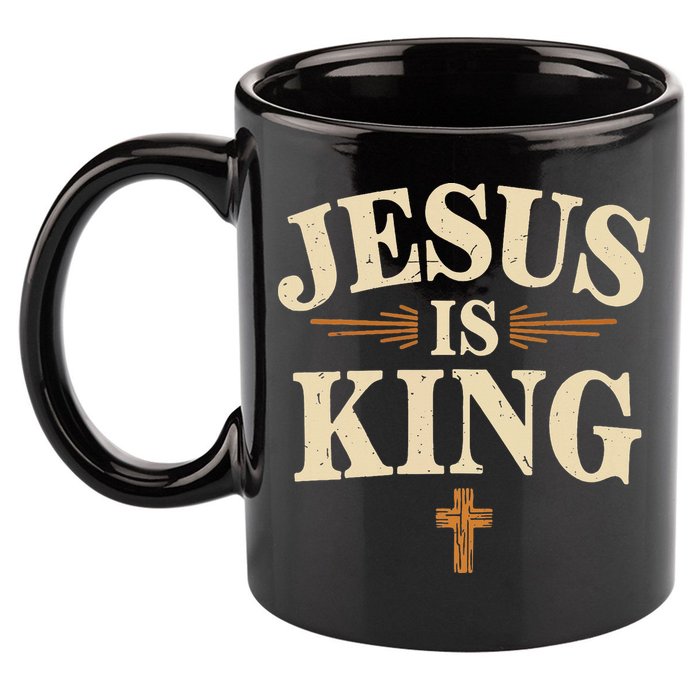 Jesus King Christian Best Godson Ever 11oz C Handle Ceramic Mug