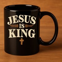Jesus King Christian Best Godson Ever 11oz C Handle Ceramic Mug