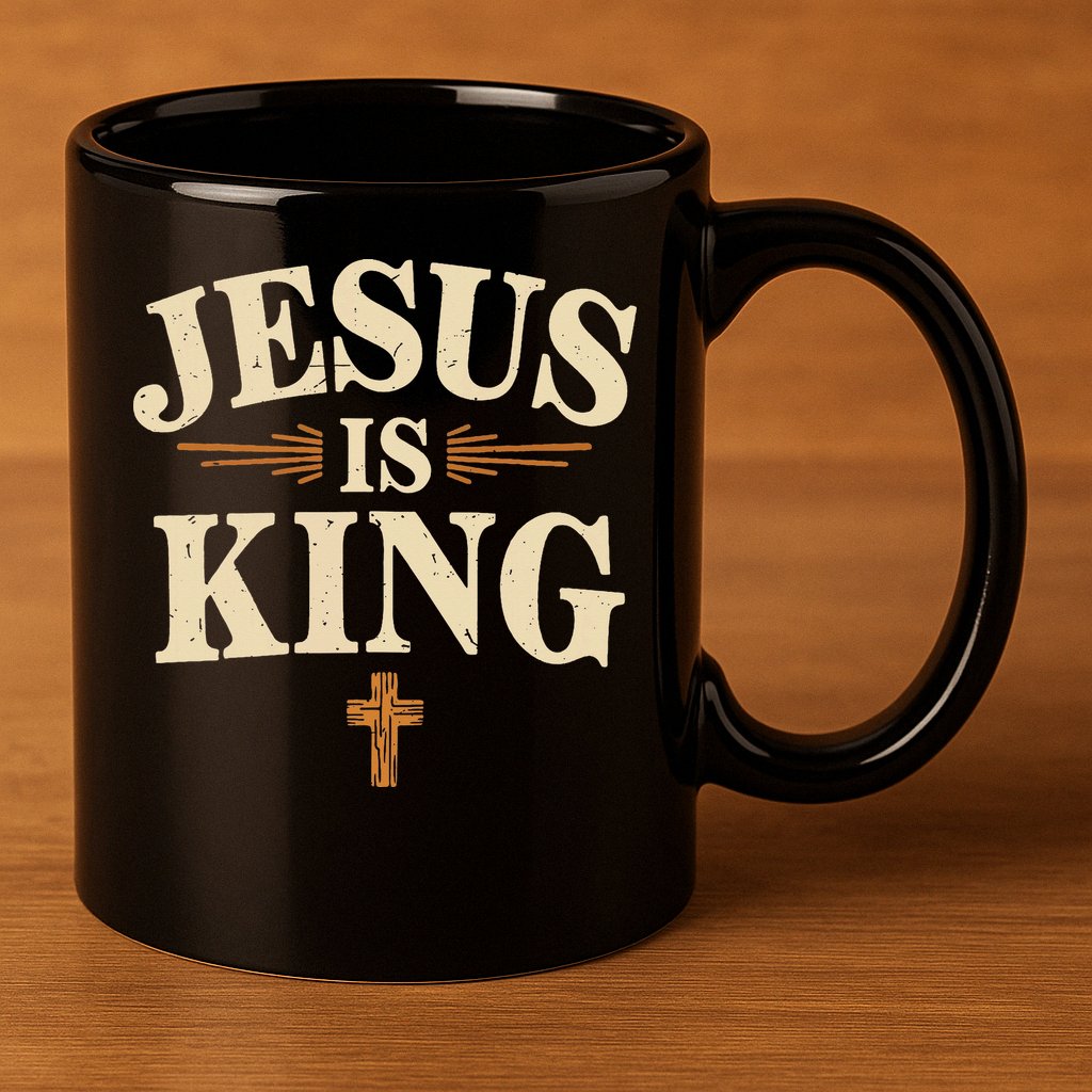 Jesus King Christian Best Godson Ever 11oz C Handle Ceramic Mug