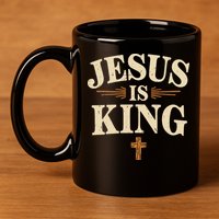Jesus King Christian Best Godson Ever 11oz C Handle Ceramic Mug