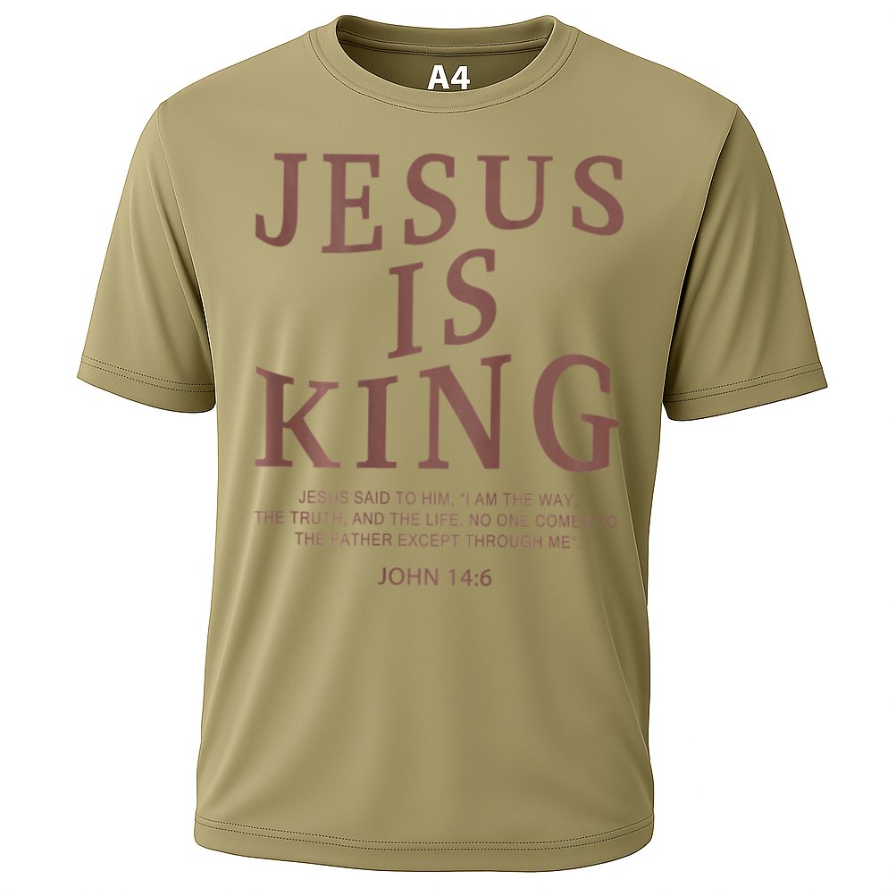 Jesus King Christian Teen Girl God Good Son Brother Cooling Performance Crew T-Shirt