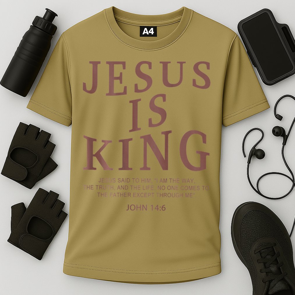 Jesus King Christian Teen Girl God Good Son Brother Cooling Performance Crew T-Shirt