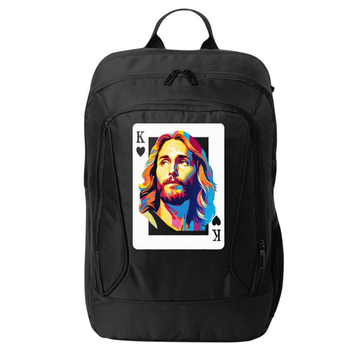 Jesus King Card Christian City Backpack