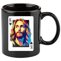 Jesus King Card Christian 11oz C Handle Ceramic Mug