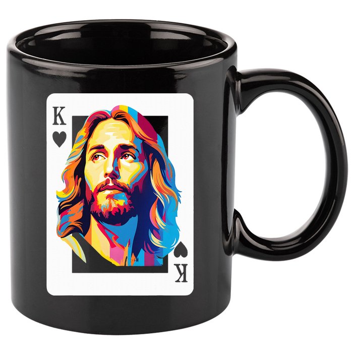 Jesus King Card Christian 11oz C Handle Ceramic Mug