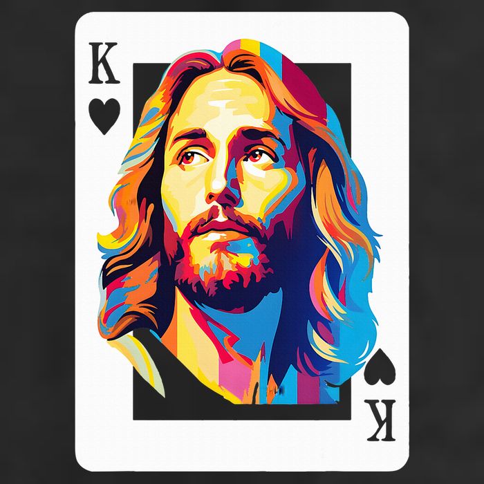 Jesus King Card Christian 25L Jumbo Tote