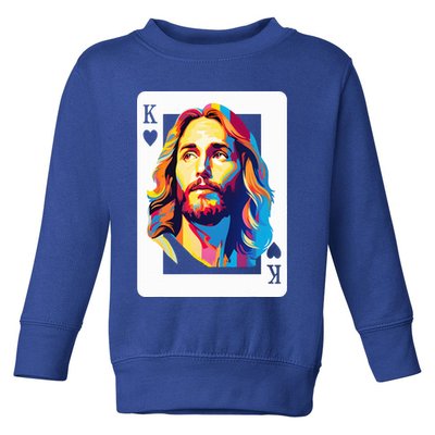 Jesus King Card Christian Toddler Sweatshirt