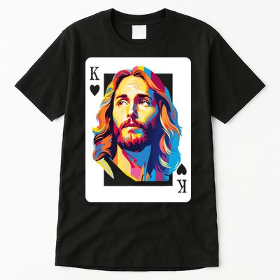 Jesus King Card Christian Tall T-Shirt