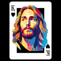 Jesus King Card Christian Sustainable Bucket Hat