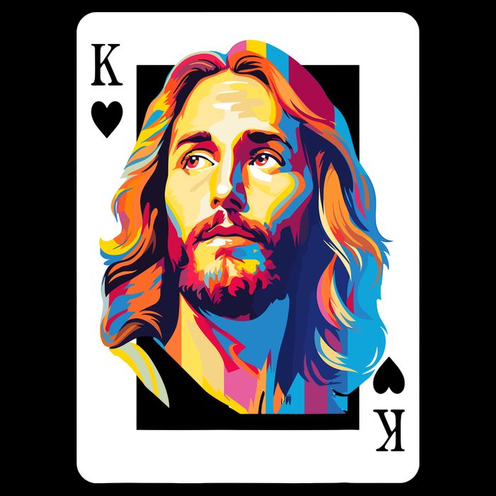 Jesus King Card Christian Sustainable Bucket Hat