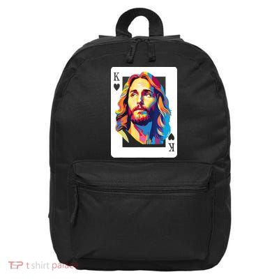 Jesus King Card Christian 16 in Basic Backpack