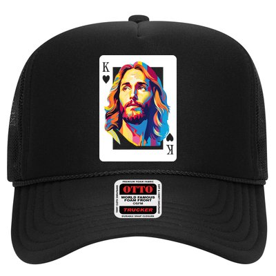 Jesus King Card Christian Trucker Hat