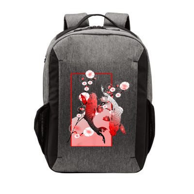 Japanese Koi Carp Nishikigoi Fish Cherry Blossom Vector Backpack