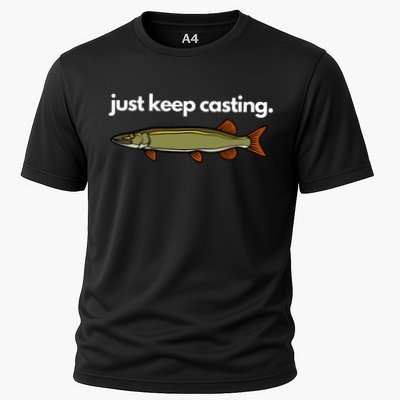 Just Keep Casting Musky Fishing Performance Shirt