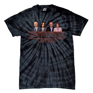 Joe Kamala Chuck & Nancy Anti Biden Destroying Things Tie-Dye T-Shirt