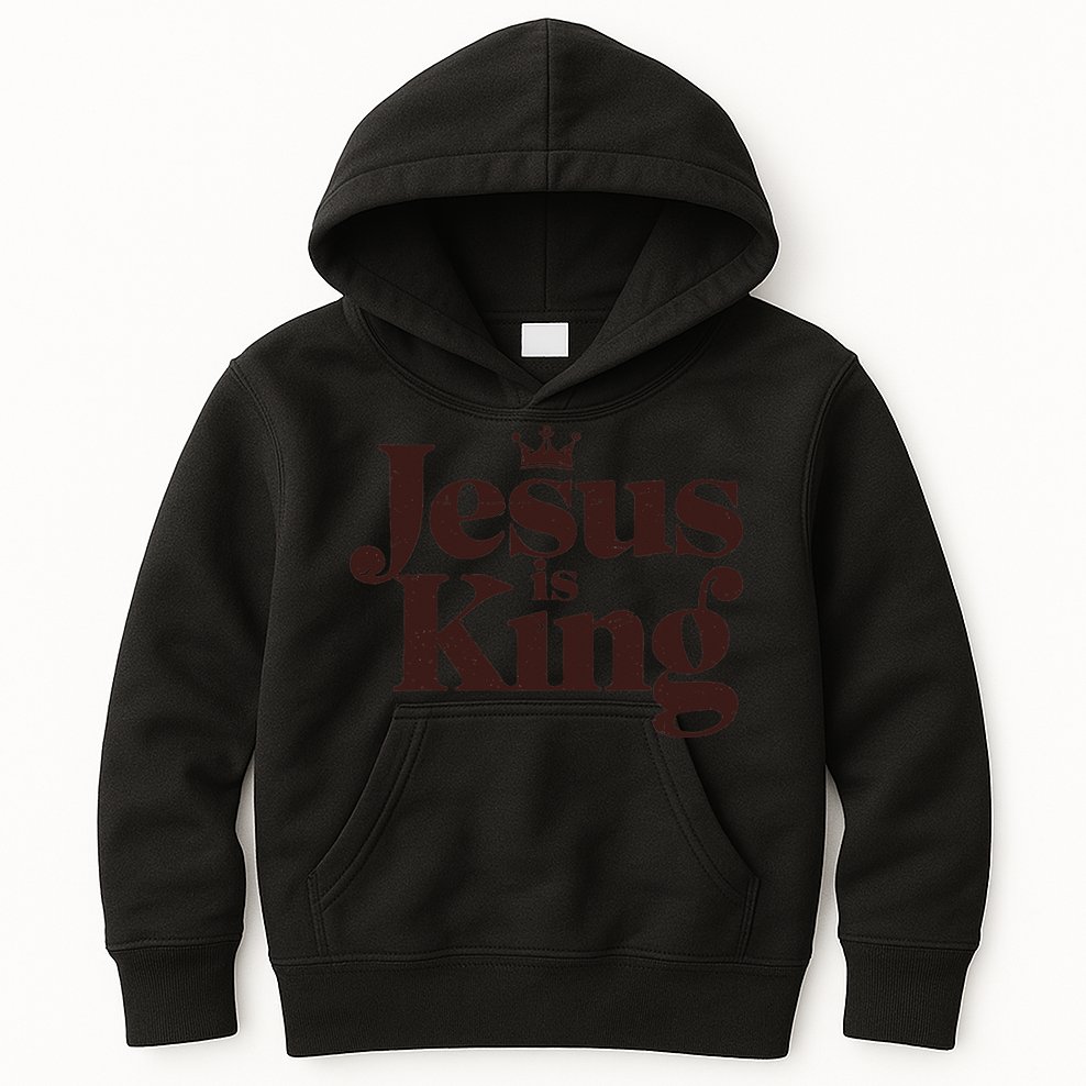 Jesus King Christian Best Godson Everer Kids Hoodie