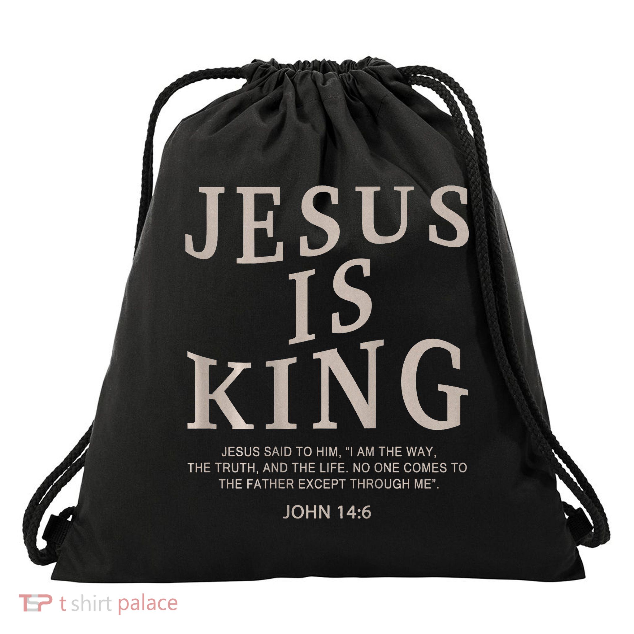 Jesus King Christian God Good Son Brother Drawstring Bag